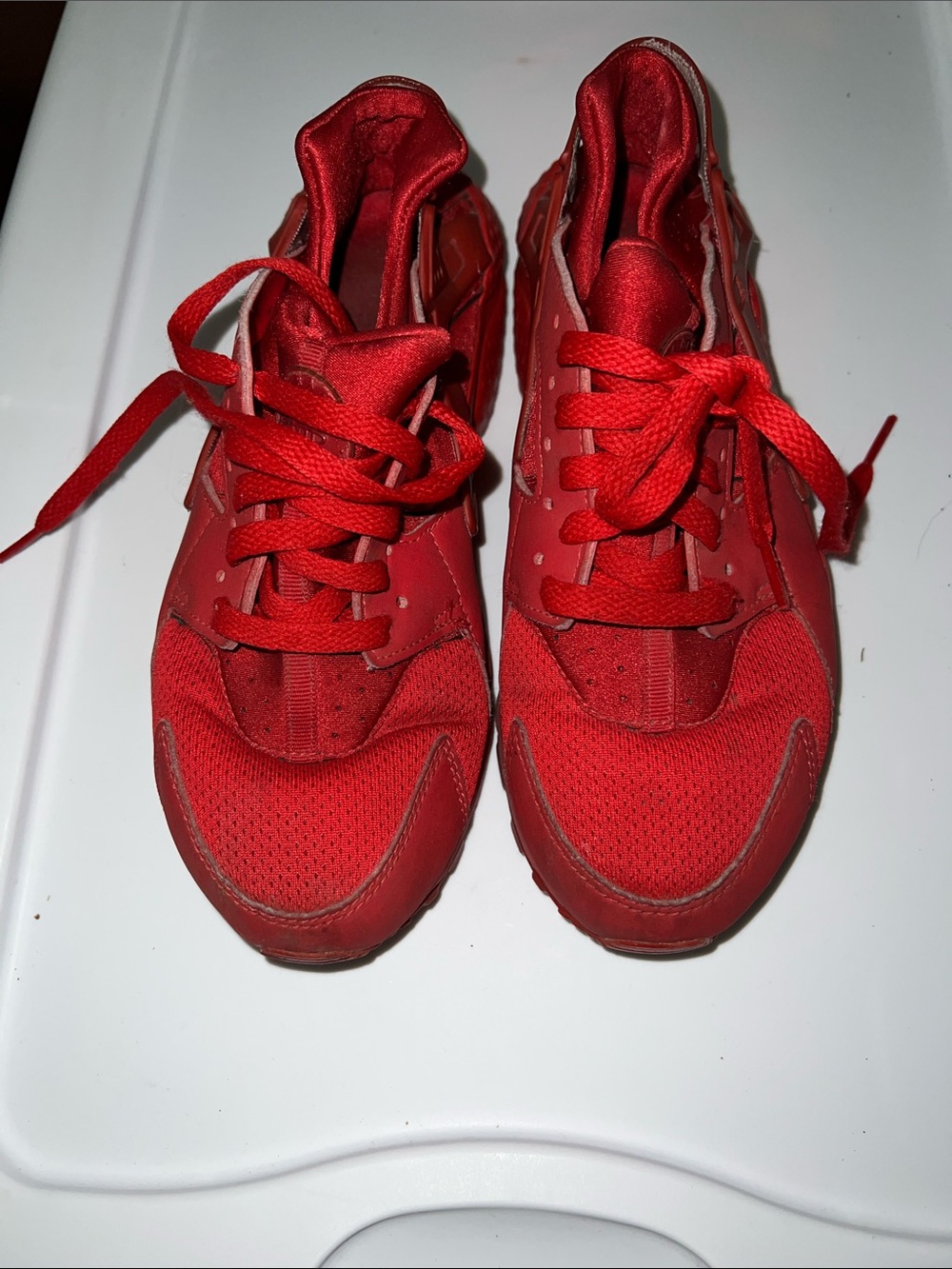 Nike Youth Red Lace-Up Athletic Sneakers